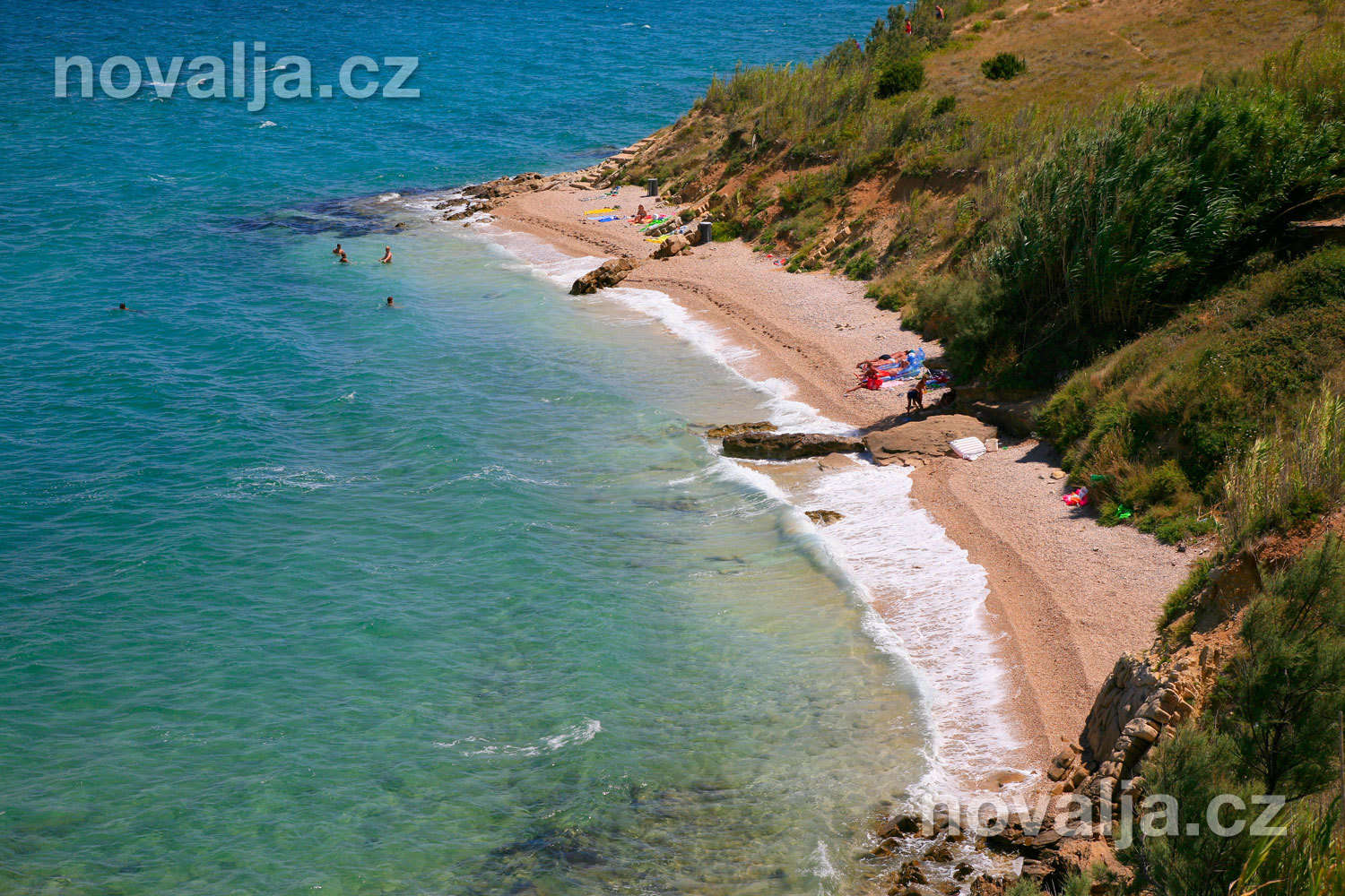 Pláž Pag Vodice, Chorvatsko