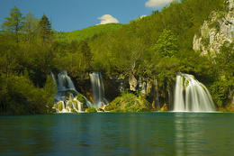 Chorvatsko, národní park Plitvice, jezera a vodopády