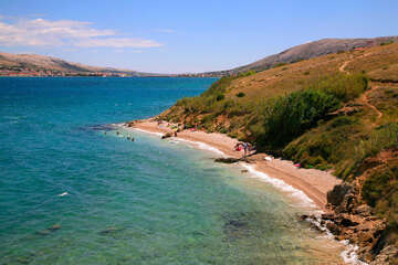 Pláž Pag - Vodice, Chorvatsko