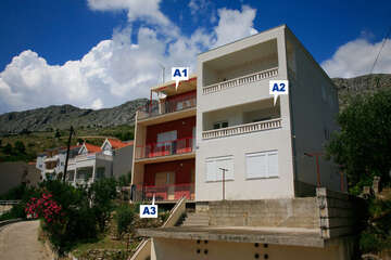 apartmány Bili: apartmán A1 pre 4-5 osôb, 
2. poschodie