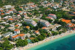Hotel Laguna** letecky, Gradac, Chorvatsko