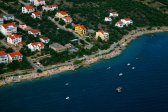 Apartmány Kovać letecky, Mandre, ostrov Pag, Chorvatsko
