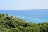 Apartmány Kovać - pohled z balkonu, Mandre, ostrov Pag, Chorvatsko