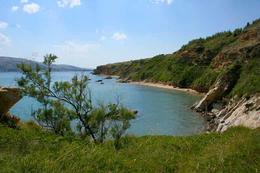 Pláž - apartmány Konćek, Pag-Vodice, ostrov Pag, Chorvatsko