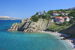 Pláž - apartmány Durdica, Pag-Bošana, ostrov Pag, Chorvatsko