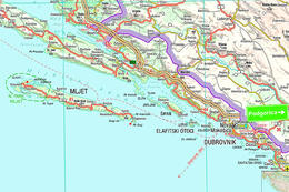 Mapka Dubrovník