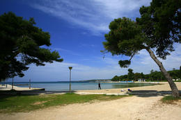 Zadar - pláž Borik - Puntamika, Zadarská riviéra, Chorvatsko