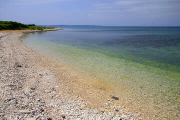 Zadar - pláž Borik - Puntamika, Zadarská riviéra, Chorvatsko