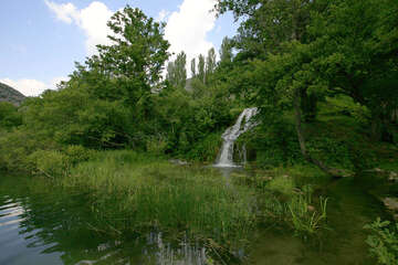 Krka, Rošský vodopád, Chorvatsko