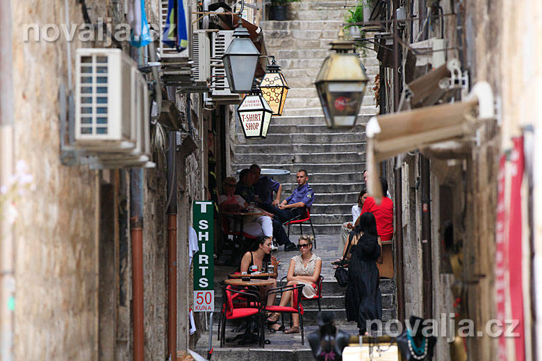 Úzke uličky starého mesta Dubrovník