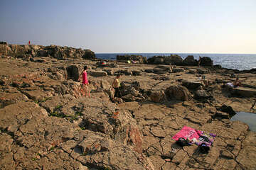 Kamenitá pláž, ostrov Lokrum, Chorvatsko