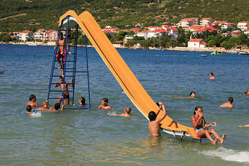 Apartmány Mira - písečná pláž Planjka 480 m od domu, Stará Novalja, ostrov Pag, Chorvatsko