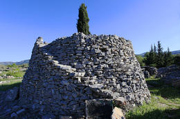Kamenný dům trim (Starigradsko polje), ostrov Hvar, Chorvatsko