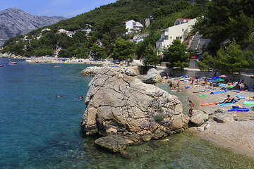 Brela Jakiruša - pláže, Makarská riviéra, Chorvatsko