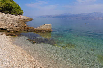 Apartmány Lina - oblázková pláž 110 m od domu, letovisko Postira - ostrov Brač, Chorvatsko