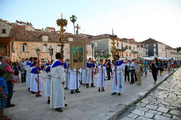 Procesí, město Hvar, ostrov Hvar, Chorvatsko