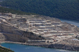 Kamenolom Veselje, Pučišća, ostrov Brač, Chorvatsko