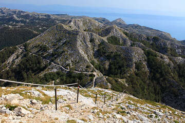 Chráněná oblast Biokovo, vrchol Sv. Jure, Chorvatsko