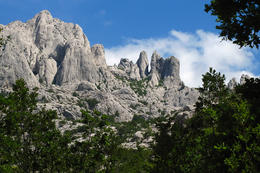 Přírodní park Velebit, prsty nad Sv. Rokem, Chorvatsko