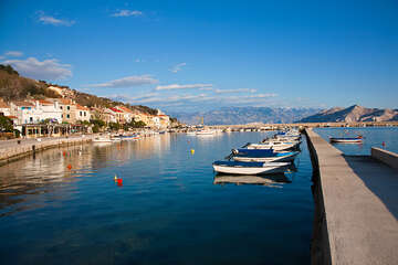 Baška, ostrov Krk, Chorvatsko