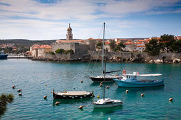 Město Krk, ostrov Krk, Chorvatsko