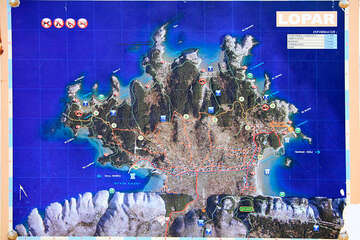 Rab - Lopar - geologický park, ostrov Rab, Chorvatsko