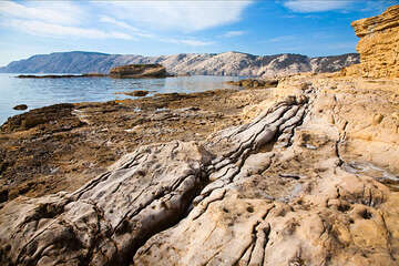 Rab - Lopar - geologický park, ostrov Rab, Chorvatsko