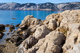 Rab - Lopar - geologický park, ostrov Rab, Chorvatsko