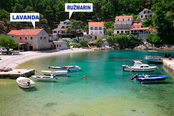 Apartmány Ružmarin-I, Vela Stiniva, ostrov Hvar, Chorvatsko