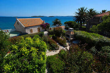 Apartmány Providenca - zahrada u domu, Orebić, Pelješac, Chorvatsko