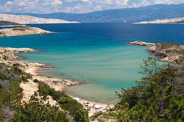 Apartmány Stolac - FKK písečná pláž Stolac, Lopar, ostrov Rab, Chorvatsko