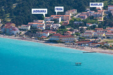 Apartmány Marijo - pláž, Baška, ostrov Krk, Chorvatsko