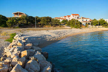 Apartmány Katarina - oblázková pláž 210 m od domu, Mandre, ostrov Pag, Chorvatsko