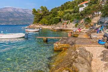 Apartmány Ante - pláž Tri žala (u domu), Korčula, ostrov Korčula, Chorvatsko