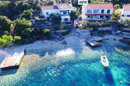 Apartmány Ante - Tri žala - letecký pohled, Korčula, ostrov Korčula, Chorvatsko