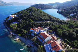 Apartmány Ante - Tri žala - letecký pohled, Korčula, ostrov Korčula, Chorvatsko