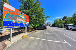 Hotel Resnik** - parkoviště, Kaštel Štafilić, Chorvatsko