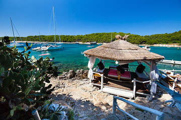 Zátoka Vinogradišće, ostrov Sv. Klement, Pakleni otoci, Hvar, Chorvatsko