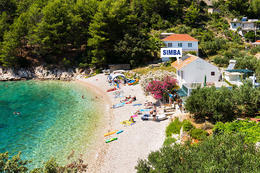 Apartmány Simba - dům přímo u pláže, jižní zátoky, ostrov Hvar, Chorvatsko