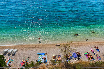 Apartmány Leut - oblázková pláž, Drvenik, Makarská riviéra, Chorvatsko