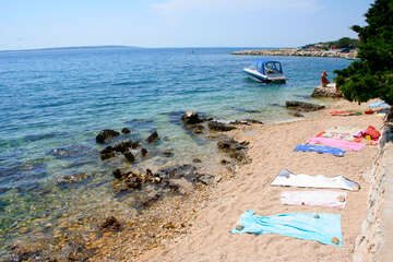 Apartmány Hibiskus - pláž 140 m od domu, Mandre, ostrov Pag, Chorvatsko