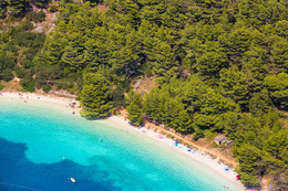 Pláž Velika Duba - 1 km od Živogoće-Mala Duba, Chorvatsko