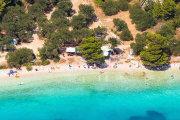 Pláž Velika Duba - 1 km od Živogoće-Mala Duba, Chorvatsko