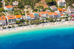 Apartmán Lidija - letecký pohled, Podgora - Čaklje, Chorvatsko