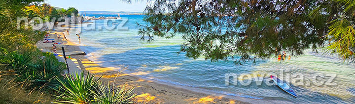 Piesočná pláž Studenac, Tkon, ostrov Pašman