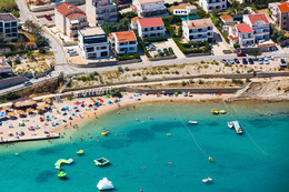 Apartmány Bepo - letecký pohled, město Pag, ostrov Pag, Chorvatsko