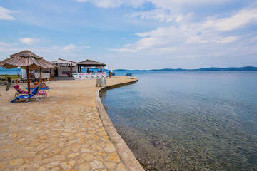 Apartmány Naranča - bar na pláži Dječji raj, Sukošan, Chorvatsko