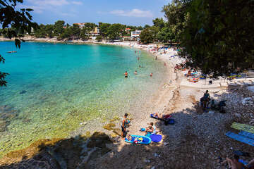 Apartmány Banjole 11 - oblázková pláž 350 m od domu (u hotelu Centinera), Pula - Banjole, poloostrov Istrie, Chorvatsko