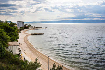 Podstrana - pláže, Chorvatsko