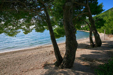Drvenik - Gornja Vala, pláže, Makarská riviéra, Chorvatsko